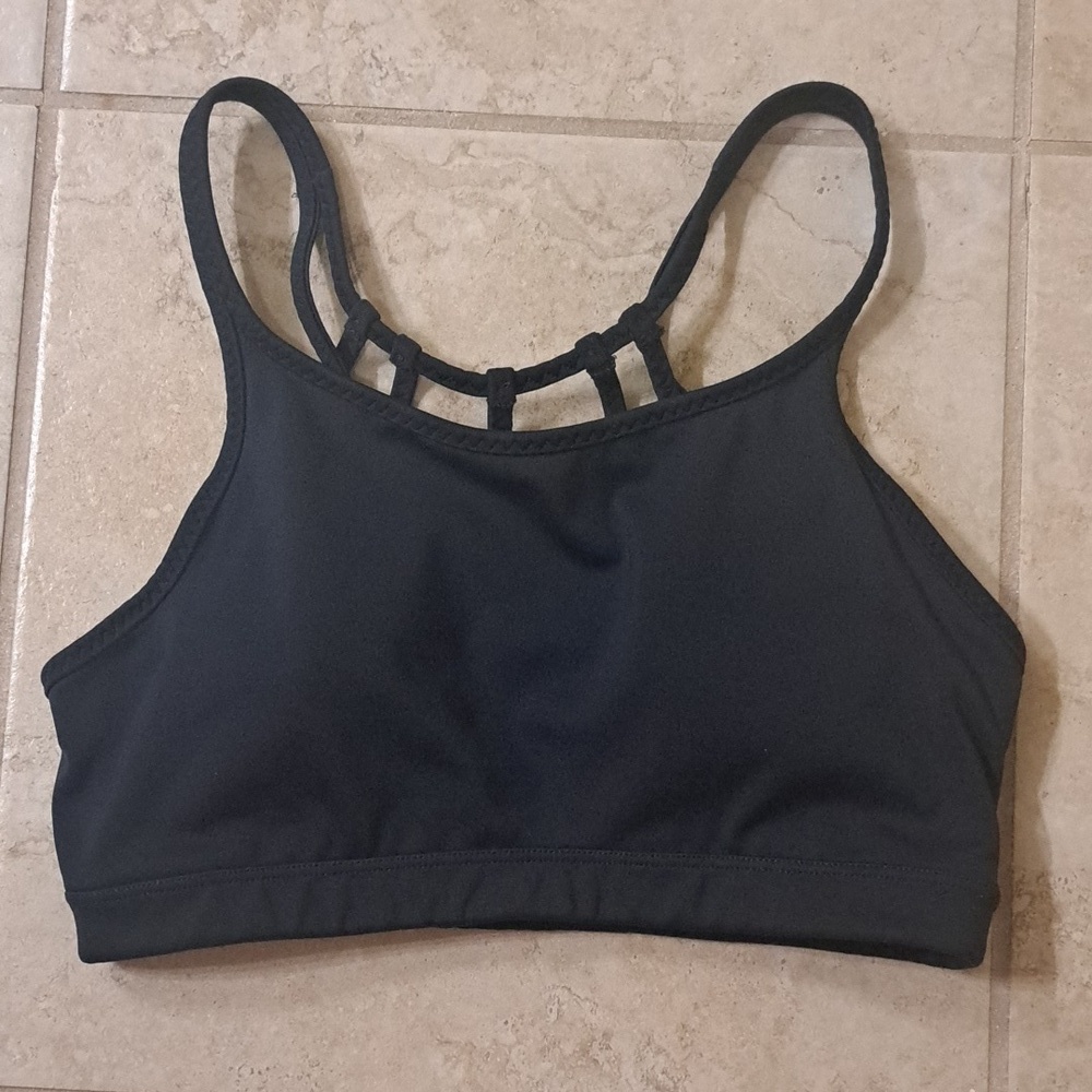 ATHLETA size small navy sports bra with removable padding
